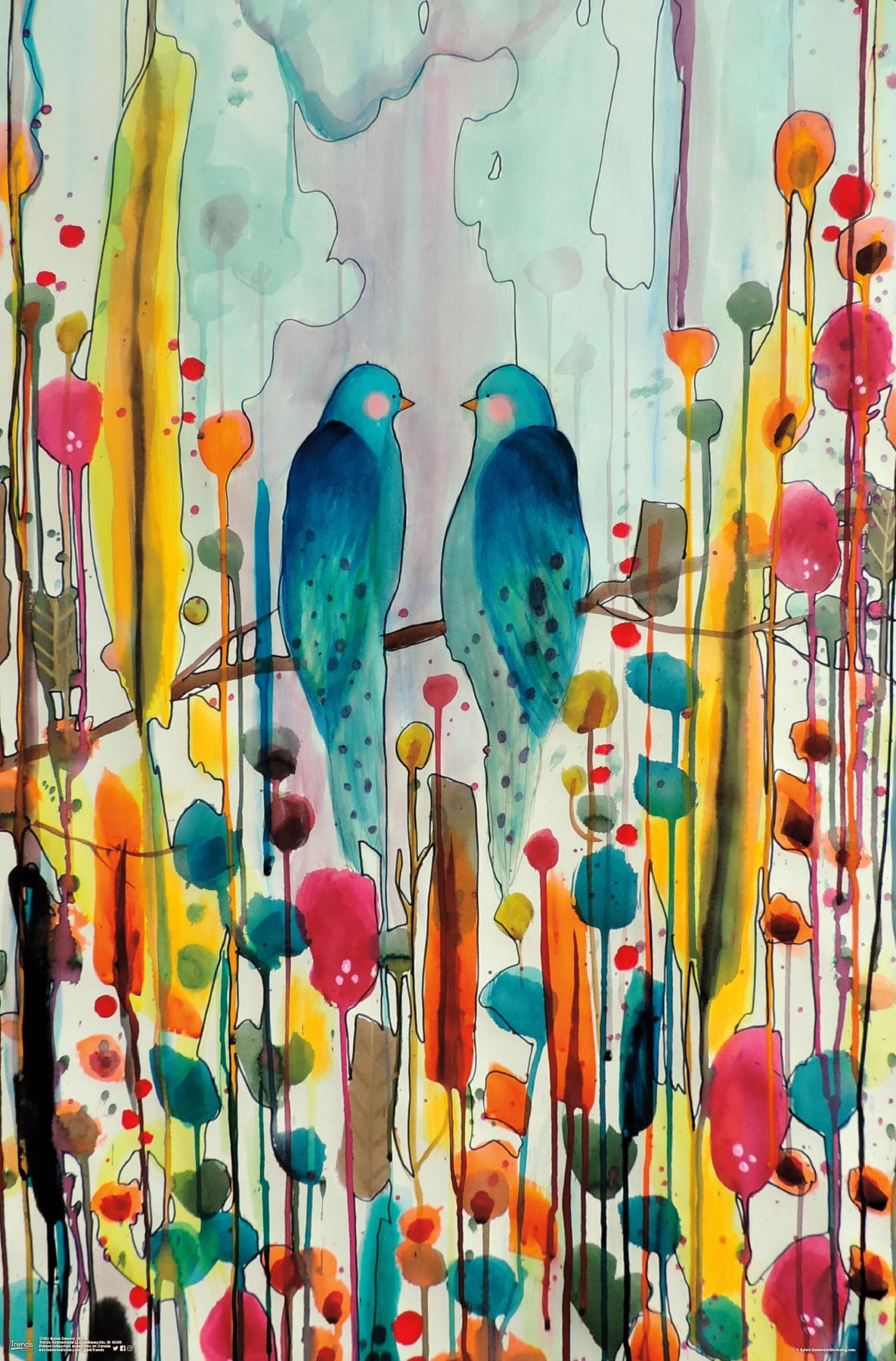 SylVie Demers - Birds Wall Poster, 22.375" x 34"