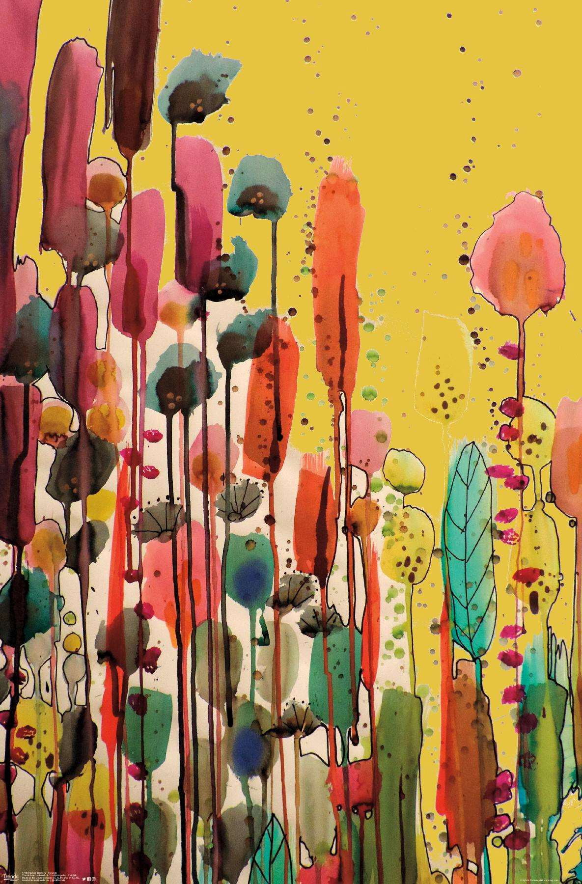 SylVie Demers - Flowers Wall Poster, 14.725" x 22.375"