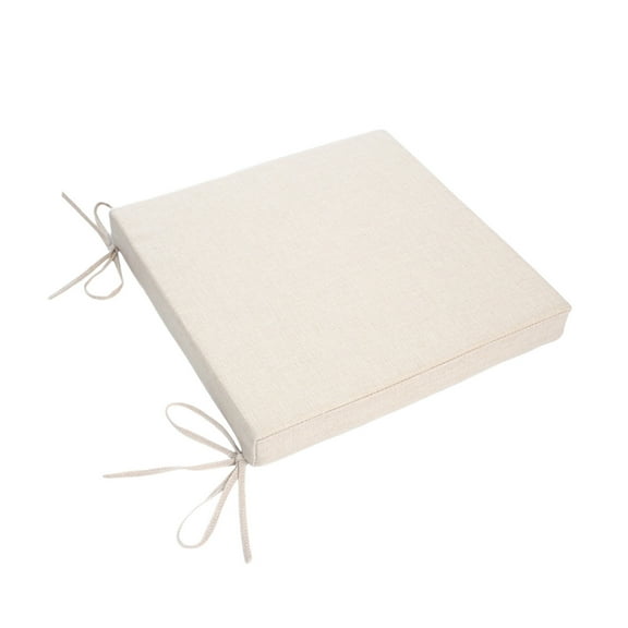 Sylchomon 15.75 Inch Outdoor Chair Cushion Waterproof Thick Foam Seat Pad with Ties for Patio Garden Office Chair Lumbar Support Comfortable Seat Pillow