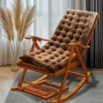 thumbnail image 1 of Sylchomon 16x39 Inch Rocking Chair Soft Supportive Cushion, 3 Inch Thickened Patio Lounge Chair Pads, Indoor Outdoor Seat Cushions, 1 of 6