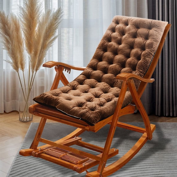 Sylchomon 16x39 Inch Rocking Chair Soft Supportive Cushion, 3 Inch Thickened Patio Lounge Chair Pads, Indoor Outdoor Seat Cushions