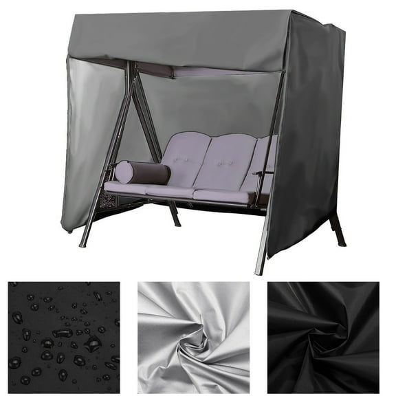 Beollynier 49x67x87 Inch Outdoor Swing Cover 3 Triple Seater Waterproof Dustproof Easy Clean Storage Protection for Patio Furniture