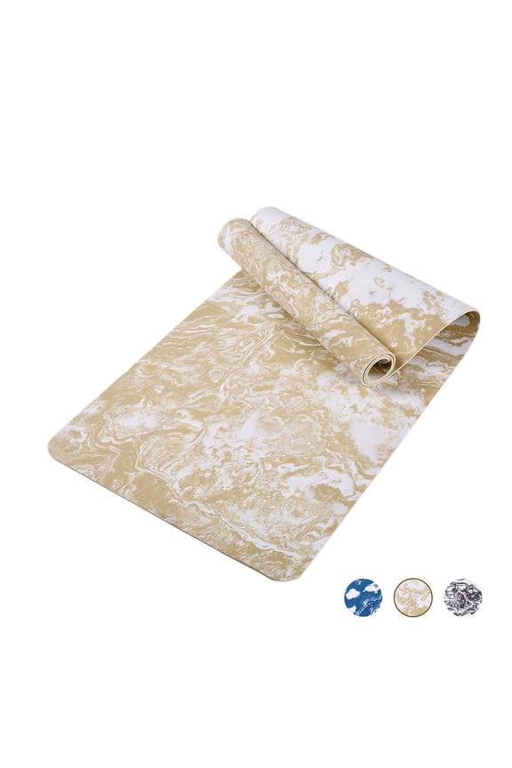 72 x 24 Inches Non Slip Yoga Mat for Women Multi Functional Exercise Mat for Yoga Pilates Stretching Bodywork Comfortable Durable TPE Foam Fitness Mat
