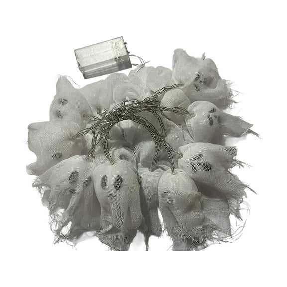 Sylchomon 9.8ft 20 LED Halloween Ghosts String Lights Halloween String Lights For Outdoor Indoor Decor Halloween Lighting For Yard Home Party Decorations
