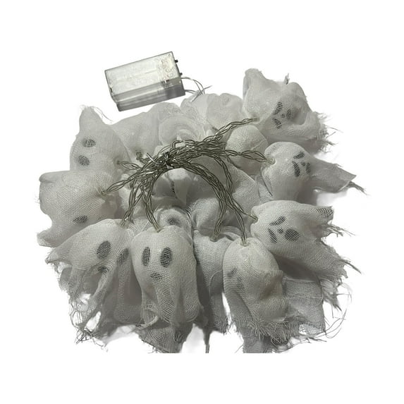 Sylchomon 9.8ft 20 LED Halloween Ghosts String Lights Halloween String Lights For Outdoor Indoor Decor Halloween Lighting For Yard Home Party Decorations