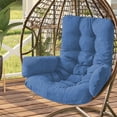 thumbnail image 1 of Sylchomon Oversized Thick Cushioned Rocking Chair Pad 50x20 Inches Removable Washable Cover Independent Inner Filling Outdoor Indoor Use Comfort Cushion, 1 of 9