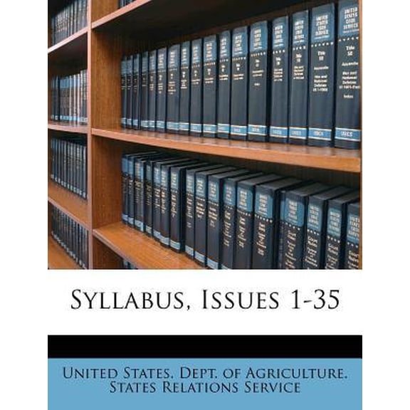 Syllabus, Issues 1-35 Paperback