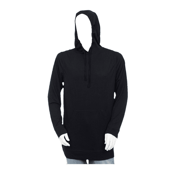 Syllion T Shirt Hoodie, Long sleeve - Big and Tall - Lightweight