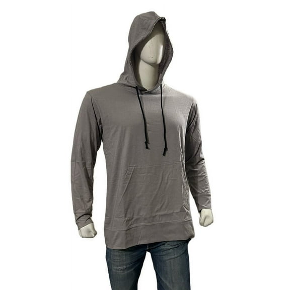 Syllion T Shirt Hoodie, Long sleeve - Big and Tall - Lightweight
