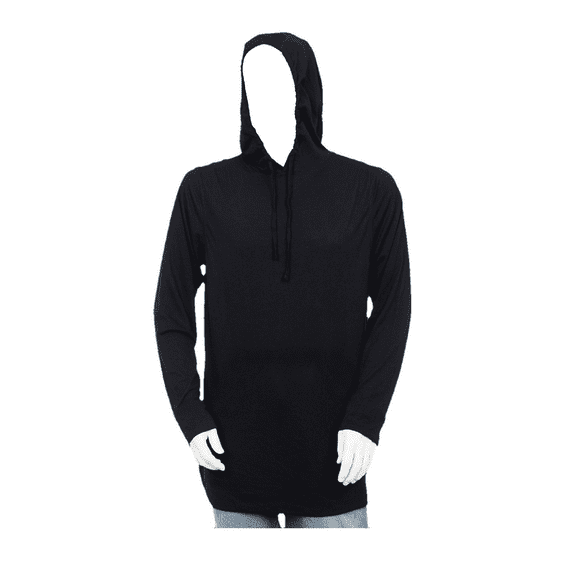 Syllion T Shirt Hoodie, Long sleeve - Big and Tall - Lightweight
