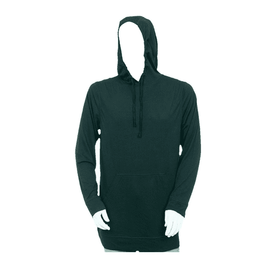 Syllion T Shirt Hoodie, Long sleeve - Big and Tall - Lightweight