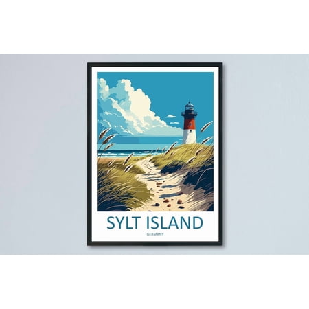Sylt Island Travel Print Wall Art Sylt Island Wall Hanging Home Décor Sylt Island Gift Art Lovers Germany Art Lover Gift Sylt Island Art, Poster Only
