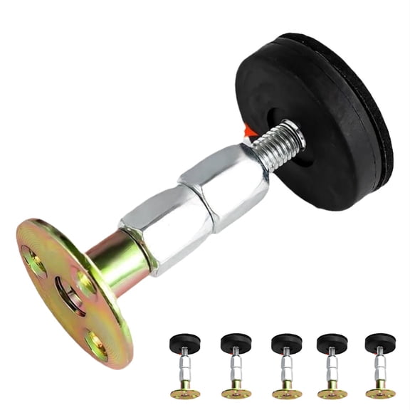 Syltano 5-Pack Adjustable Bed Frame Headboard Stabilizer, Anti-Wobble Support Brackets with Rubber Bumper Pads, Noise-Reducing Fixing Kit for Wood or Metal Beds