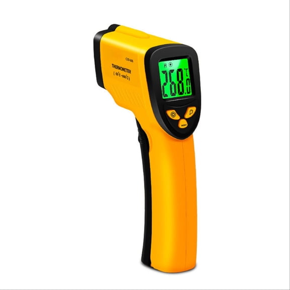 Syltano Digital Infrared Thermometer Temperature Gun for Cooking & BBQ, Non-Contact Instant Read Laser Thermometer for Grill, Oven, Oil and Baking, Handheld Kitchen Temp Meter