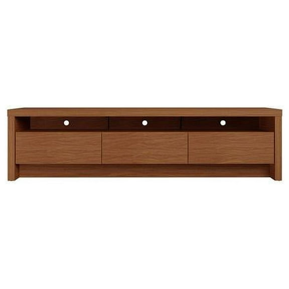 Sylvan Contemporary Modern TV Stand with 3 Drawers Maple Cream Engineered Wood