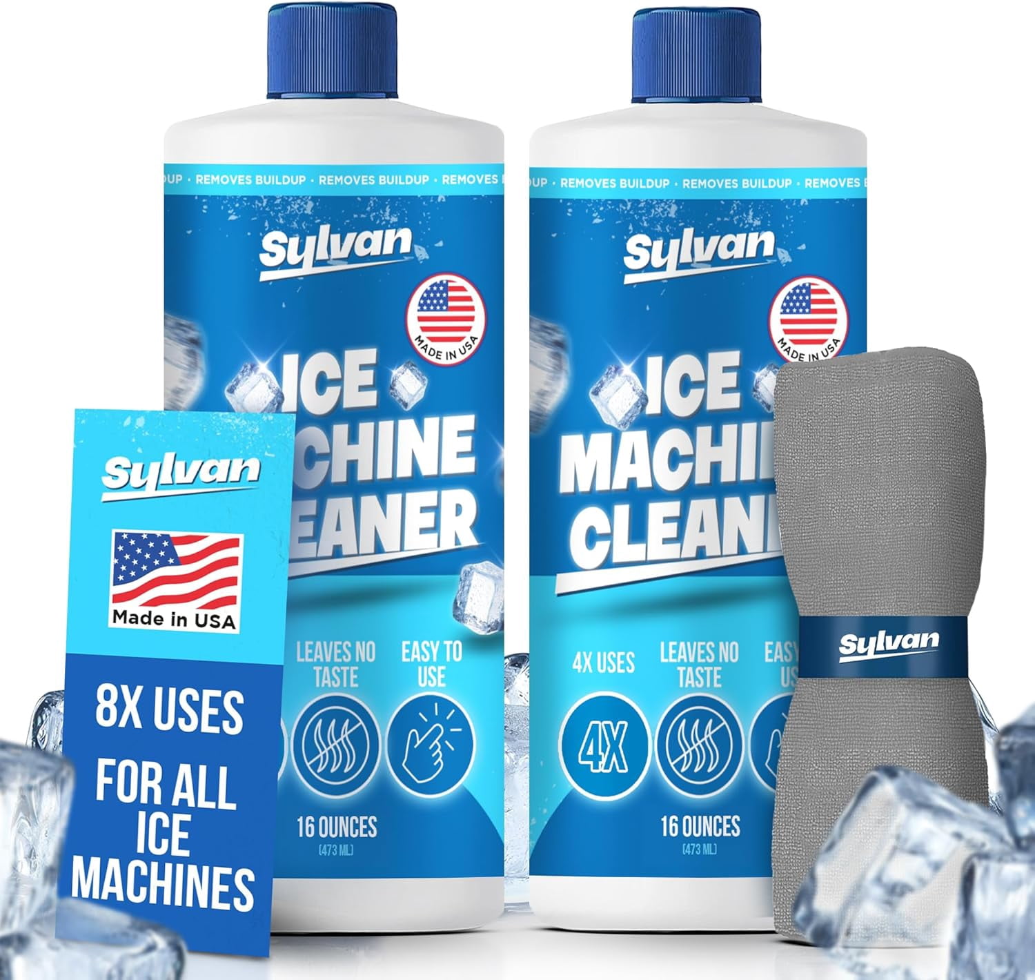 Ice Cleaner Pattern Sylvan Ice Machine Cleaner and Descaler | 2x 16 oz (8 uses) | Free ...