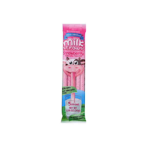 Sylvan Meadows Milk Straws Strawberry - 20 pack