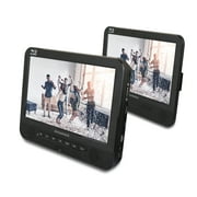 Sylvania 10.1" Dual Screen Portable Blu-Ray (R) DVD Media Player SDVD1087, Black
