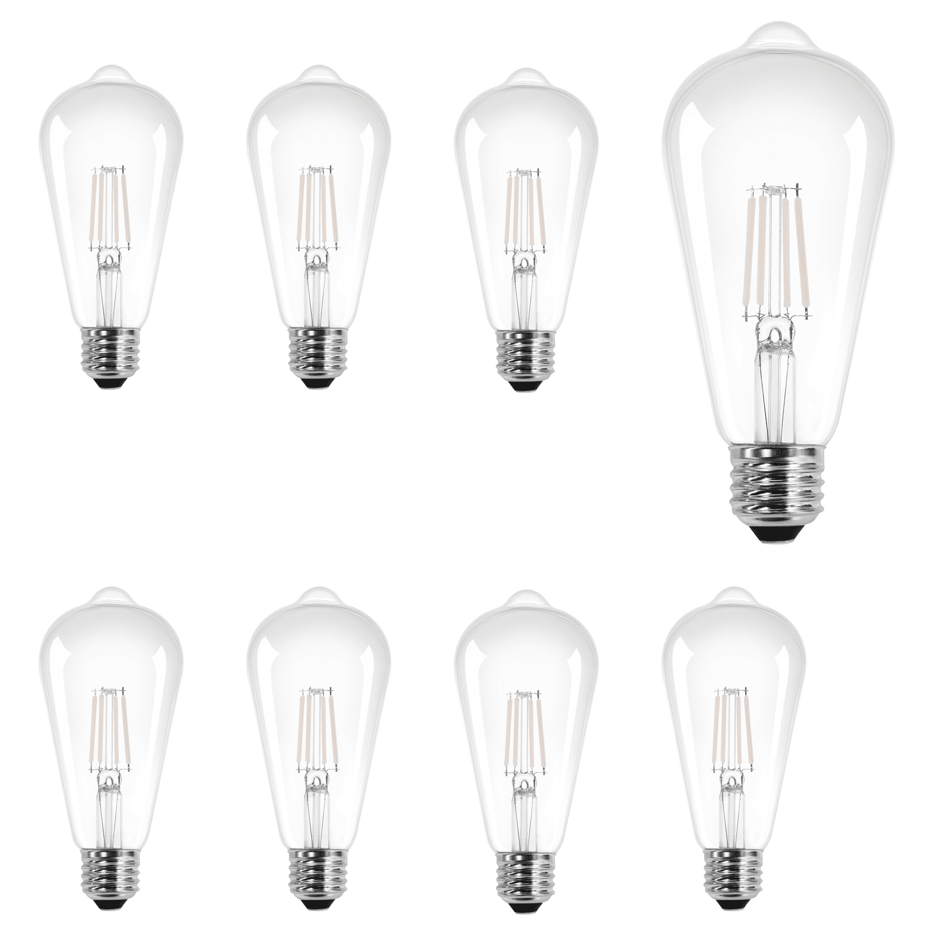 SYLVANIA LED 13W (100W Equivalent) Daylight General Purpose Light Bulbs, ST19, White Filament (8pk)