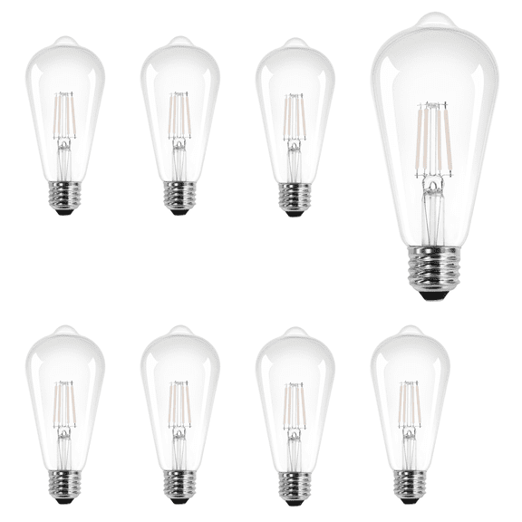 SYLVANIA LED 13W (100W Equivalent) Soft White General-Purpose Light Bulbs, White Filament, Dimmable (8pk)