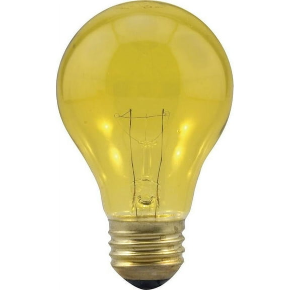 Sylvania 11713 - 25A19/TY/RP 125V Standard Transparent Colored Light Bulb