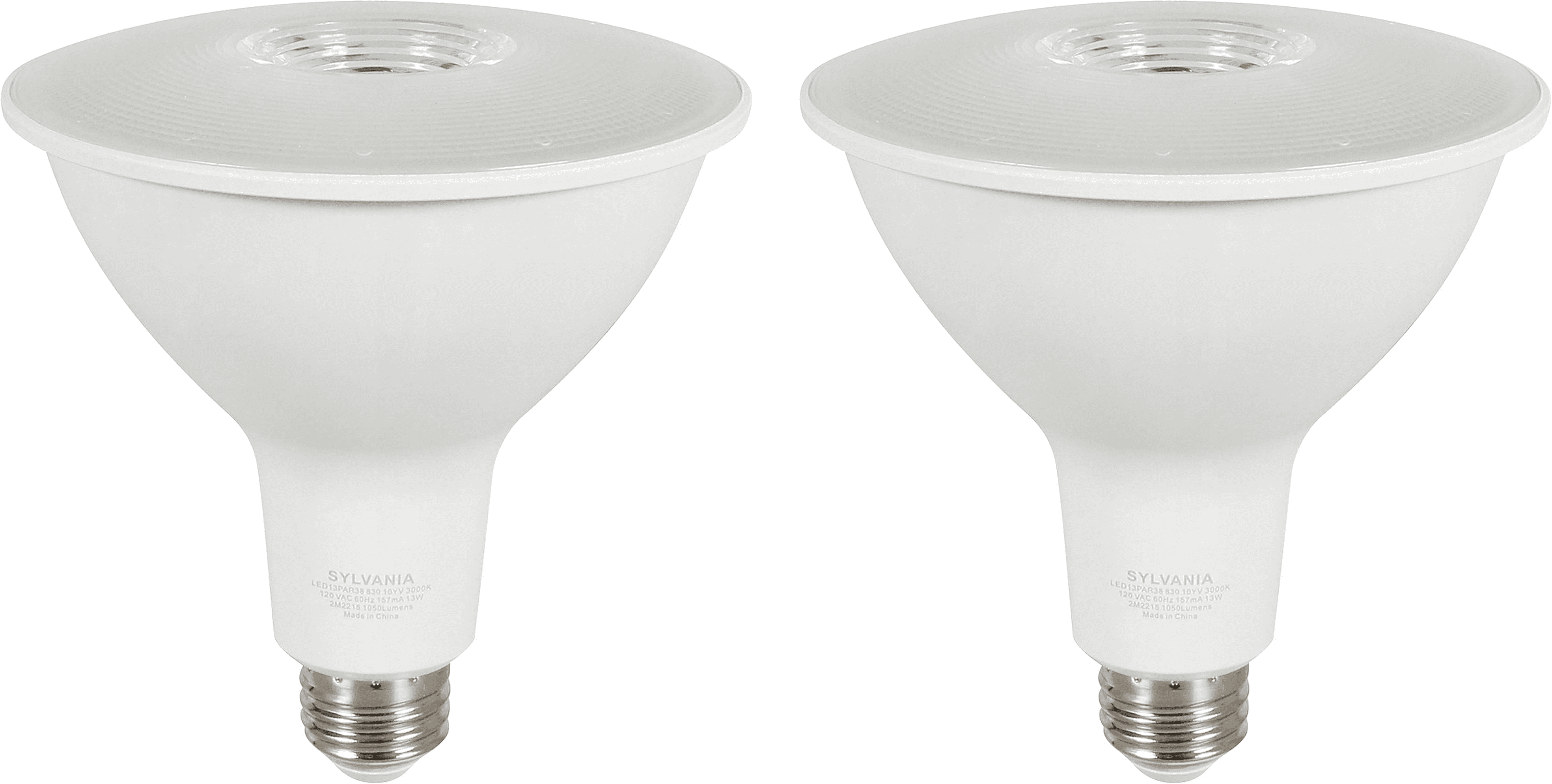SYLVANIA LED 14W (120W Equivalent) Daylight Flood Light Bulbs, PAR38, Dusk to Dawn (2 pk)