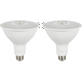 thumbnail image 1 of SYLVANIA 14W (120W Equivalent) Soft White Dusk to Dawn Flood Light Bulb, PAR38 (2 pack), 1 of 8
