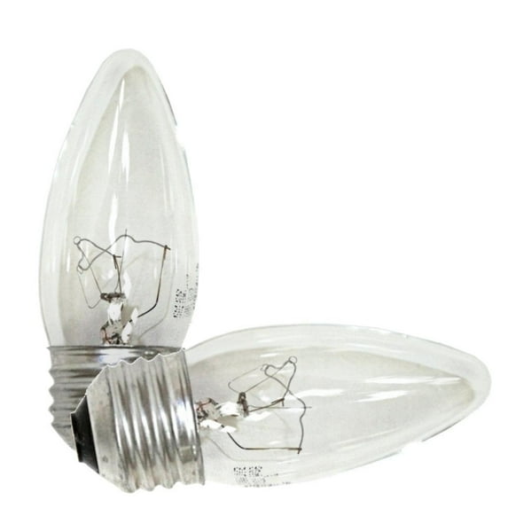 Sylvania 13715 - 15B10/T/BL/2PK 120V B10 Decor Torpedo Light Bulb