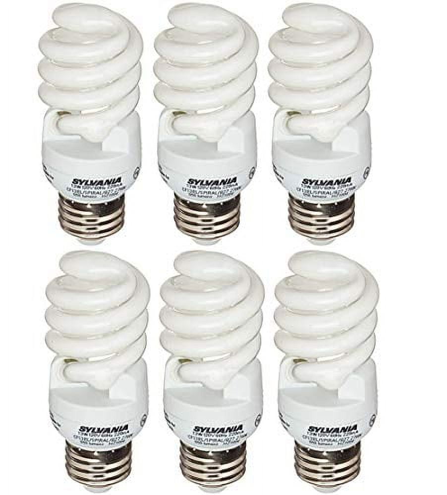 Sylvania 13W CFL T2 Spiral Light Bulb, 60W Equivalent, 850 Lumens