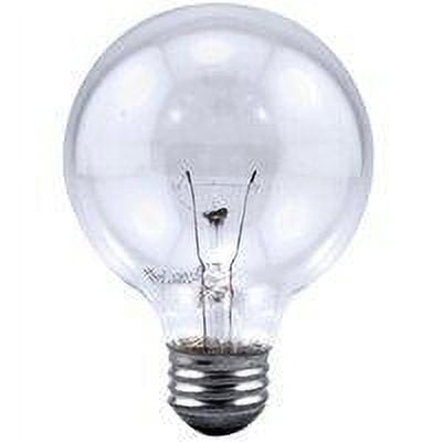 Sylvania 14261 Decorative Incandescent Lamp, 60 W, 120 V, G25, Medium Screw ,, 1500 hr