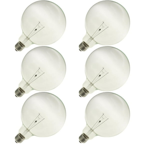 Sylvania 14621 60G40/Rp-120V Clear Med Lamp(P) - Package Qty 6