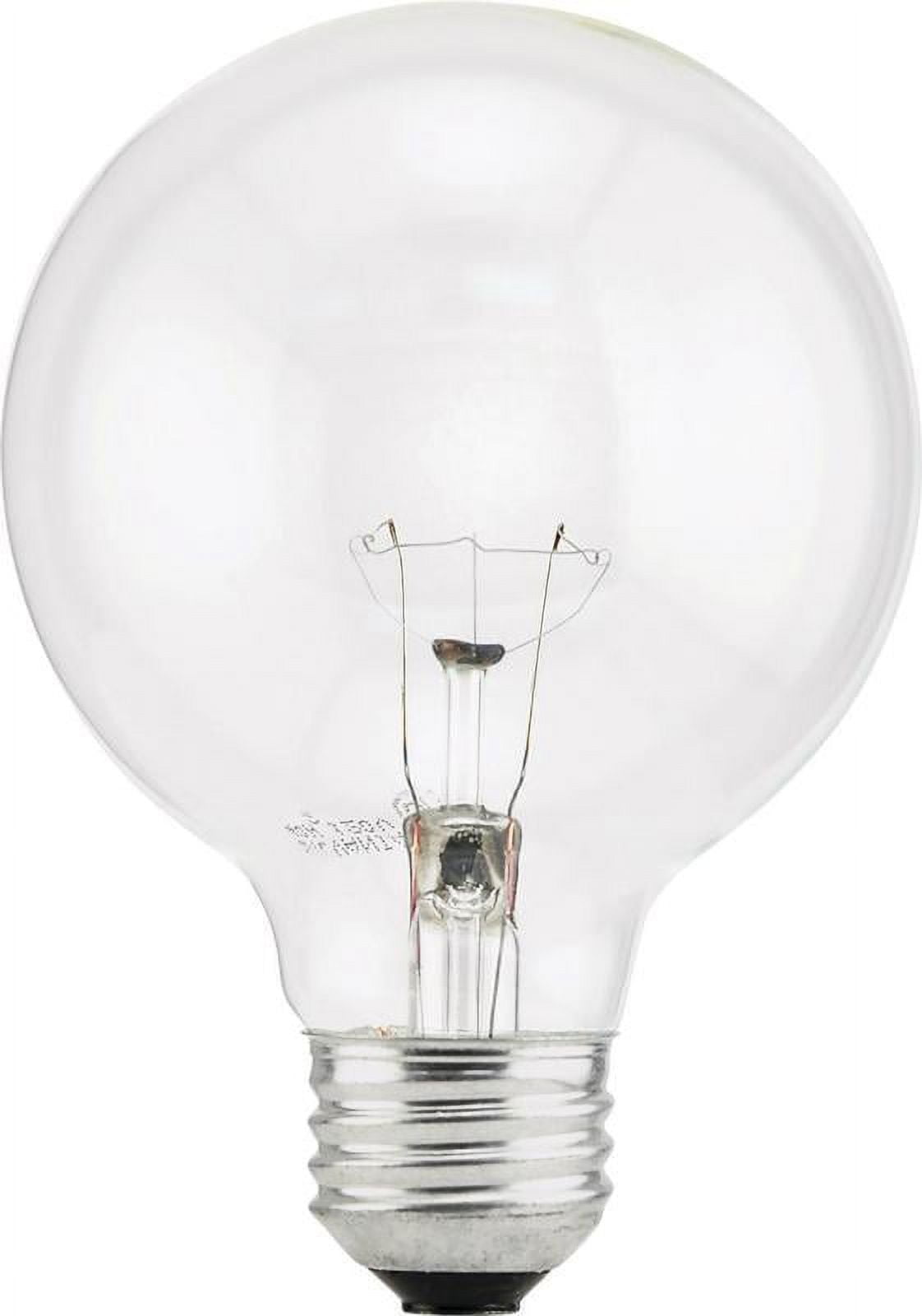 Clear 40W Decorative G25 Incandescent Bulbs, 3-Pack