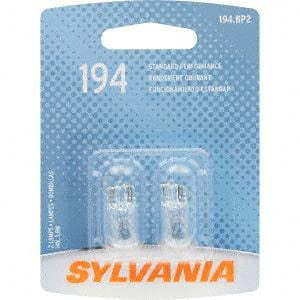 Sylvania - 194 Basic - High Performance Incandescent Bulb, 32456 (2 Pack)