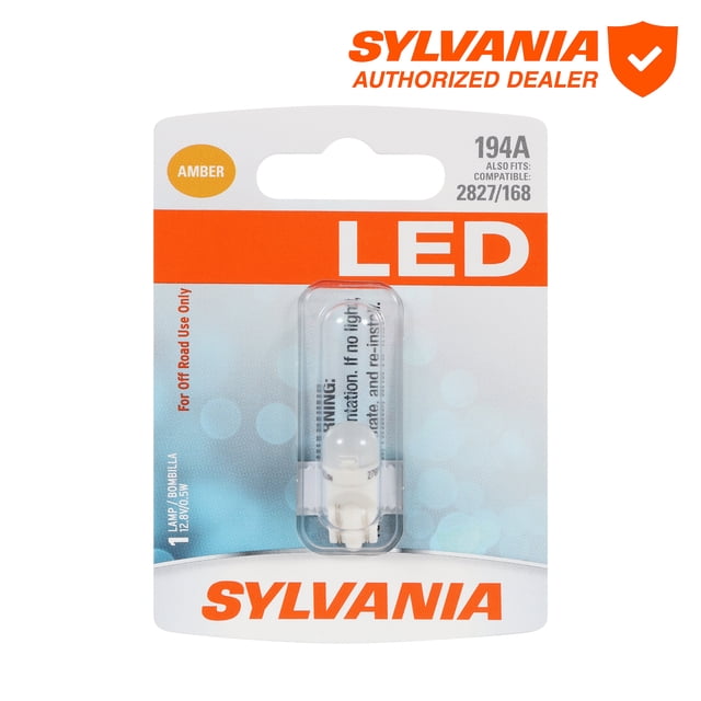 Sylvania 194A Amber LED Automotive Mini Bulb, Pack of 1. - Walmart.com