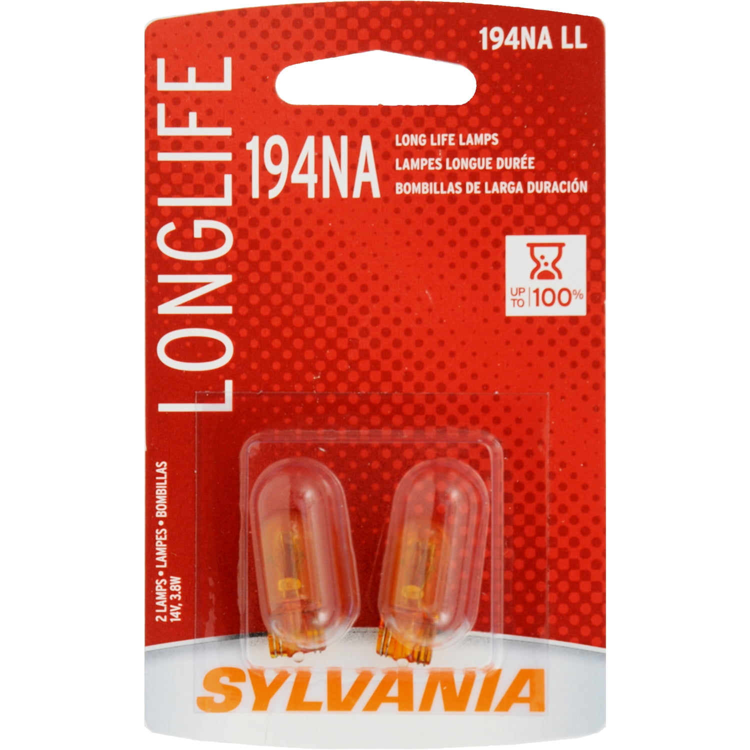 Sylvania T-3-1/4 Mini Incandescent Automotive Bulb, 2 pack, Compatible with Multiple Cars
