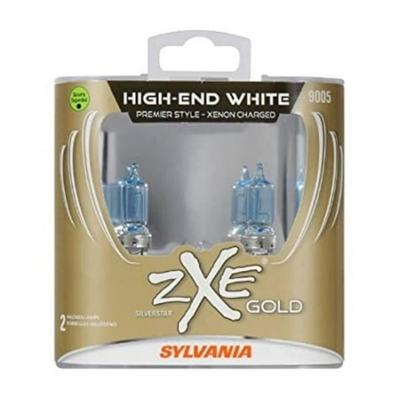 Sylvania 9006SilverStar ZXE GOLD Halogen Headlight Bulb 2 Pack