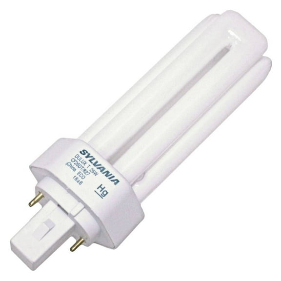 Sylvania 20454 - CF26DT/827/ECO Triple Tube 2 Pin Base Compact Fluorescent Light Bulb