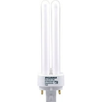 Sylvania 20671 (4-Pack) CF13DD/E/835/ECO 13-Watt Double Tube Compact Fluorescent Light Bulb, 3500K, 900 Lumens, 82 CRI, 4-Pin G24q-1 Base
