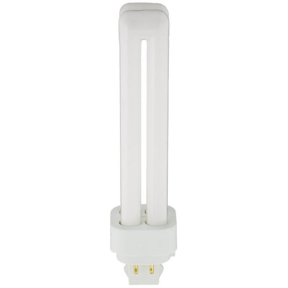Sylvania 20683 (4-Pack) 18-Watt Double Tube Compact Fluorescent Light Bulb, 2700K, 1150 Lumens, 82 CRI, T4 Shape, 4-Pin G24q-2 Base