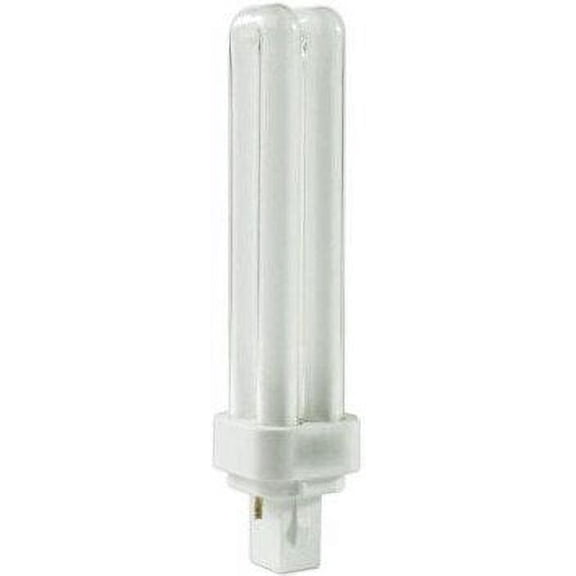 Sylvania 21111 4-Pack CF18DD/841/ECO 18-Wat Double Tube Compact Fluorescent Light Bulb, 4100K, 1150 Lumens, 82 CRI, T4 Shape, G24d-2 Bi-Pin Base