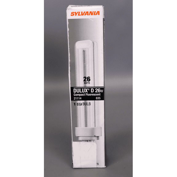 Sylvania 21114 CF26DD/835/ECO 26-Watt 3500K 2-Pin Double Tube Compact Fluorescent Lamp