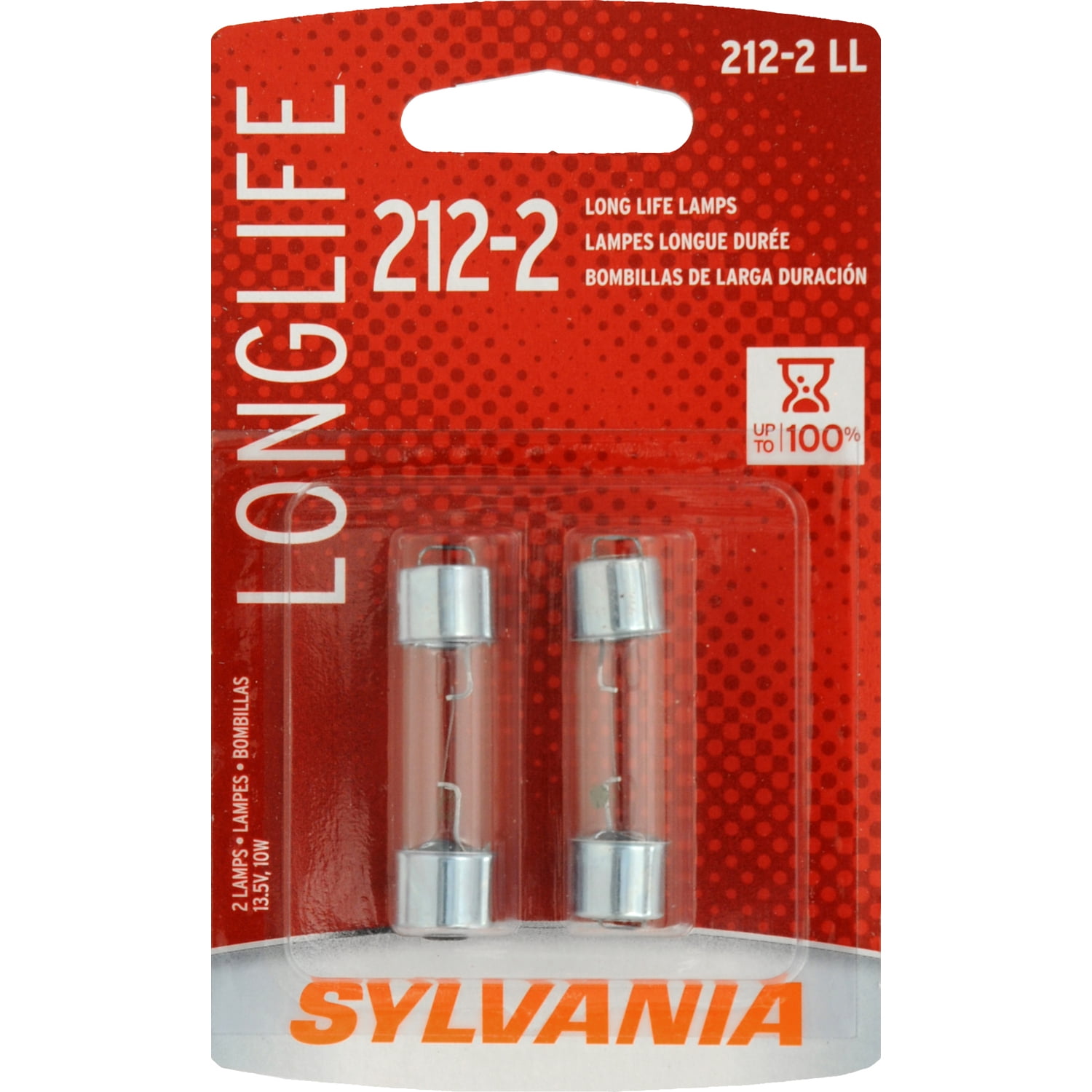 Sylvania 212-2 Long Life Halogen Auto Mini Bulbs, Pack of 2.