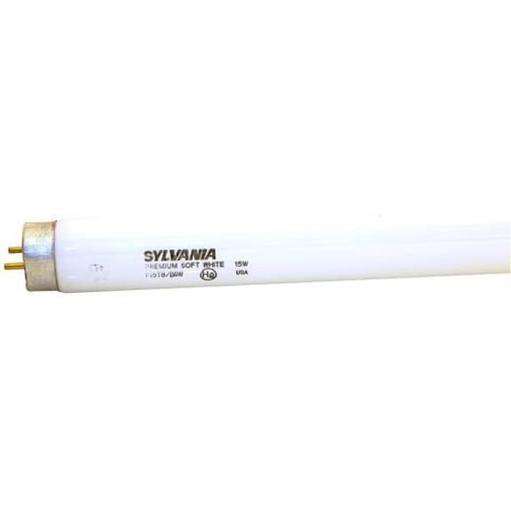 Sylvania 21656 - F15T8/DSW/RP Straight T8 Fluorescent Tube Light Bulb