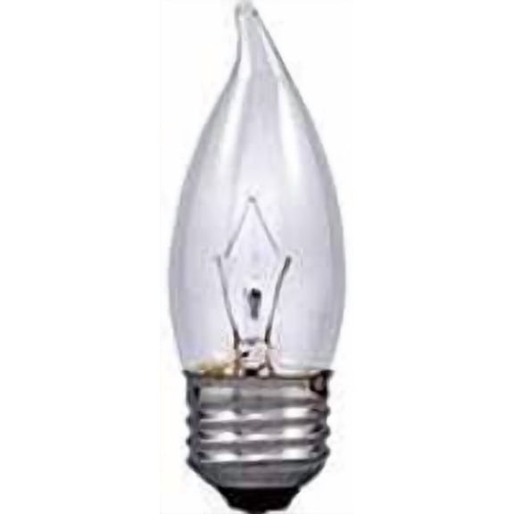 Sylvania 25 Watt Light Bulbs 4 Pack - Incandescent E26 Medium Base Bulbs, Dimmable B10 Bent Tip Type B Chandelier Light Bulbs 25W, 120V Clear Warm White