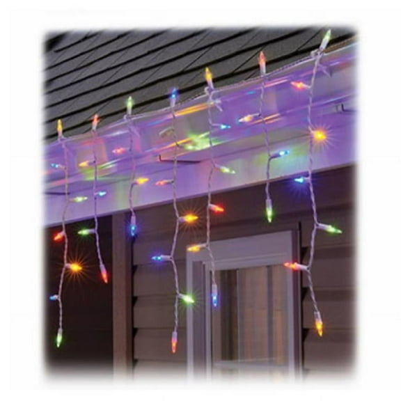 Sylvania 274747 100 Light Stay-Lit Icicle Set, Multi Color