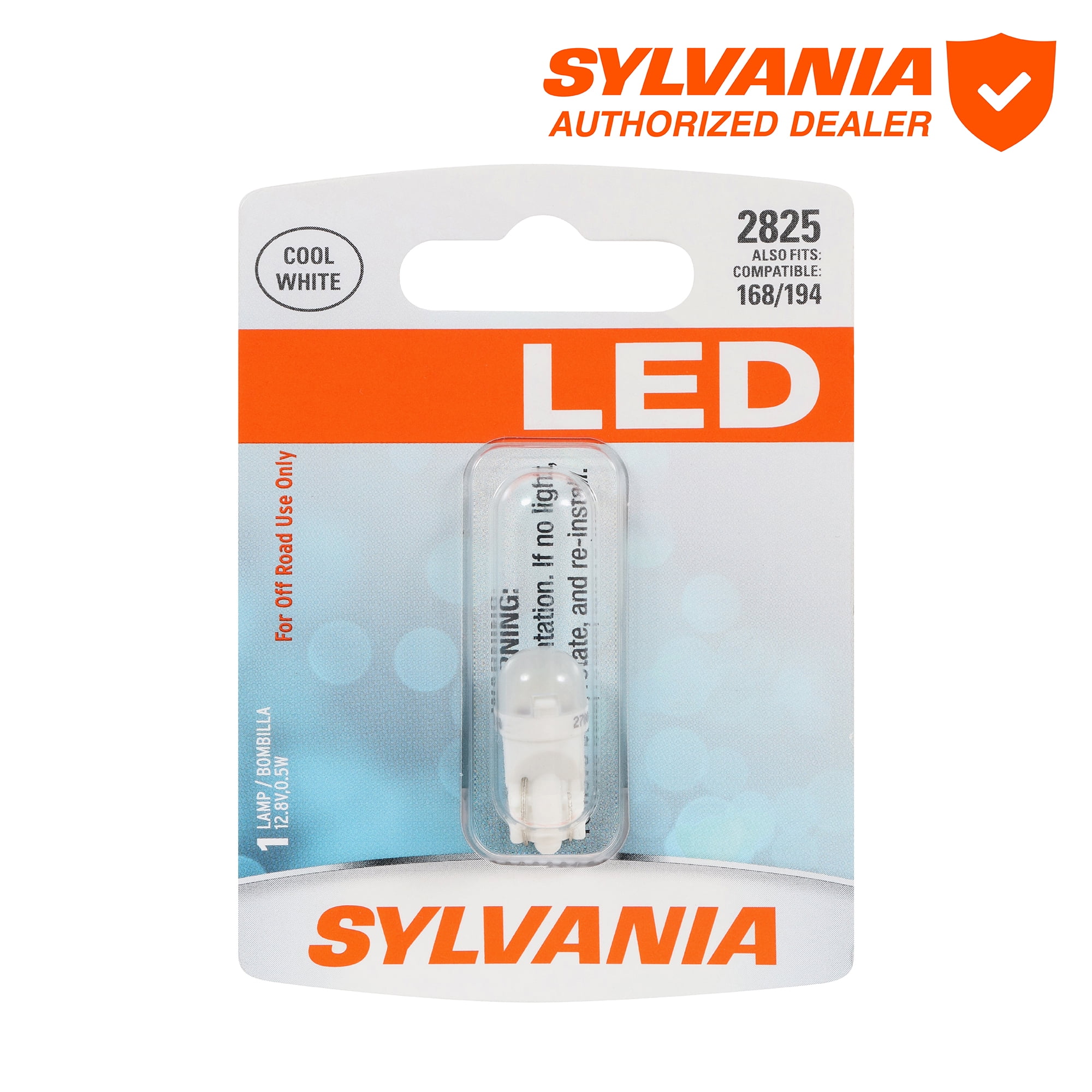 Sylvania 2825 LED Auto Mini Bulb, White, Pack of 1