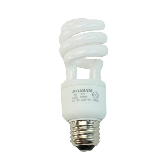 Sylvania (29376) CF13EL/MINI/830 Mini Twist Spiral CFL , Case of 6