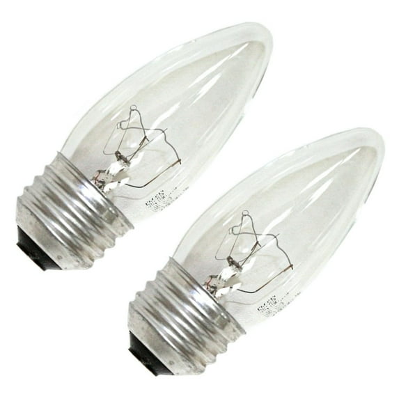 2Pk 60W Standard Base Indoor/Outdoor B10 Light Bulbs Sylvania Light Bulbs 13442