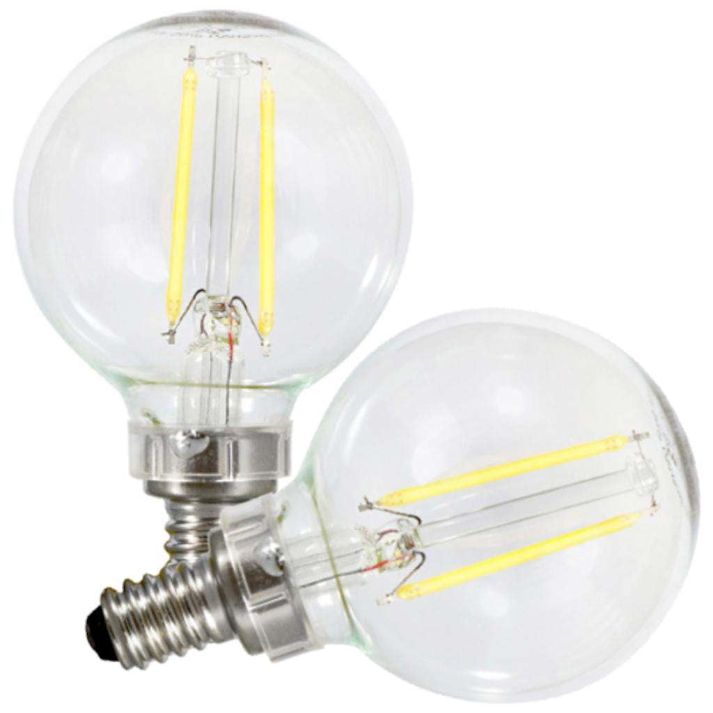 Sylvania 3014601 40W Truwave G16.5 E12 Candelabra Daylight LED Bulb - Pack of 2