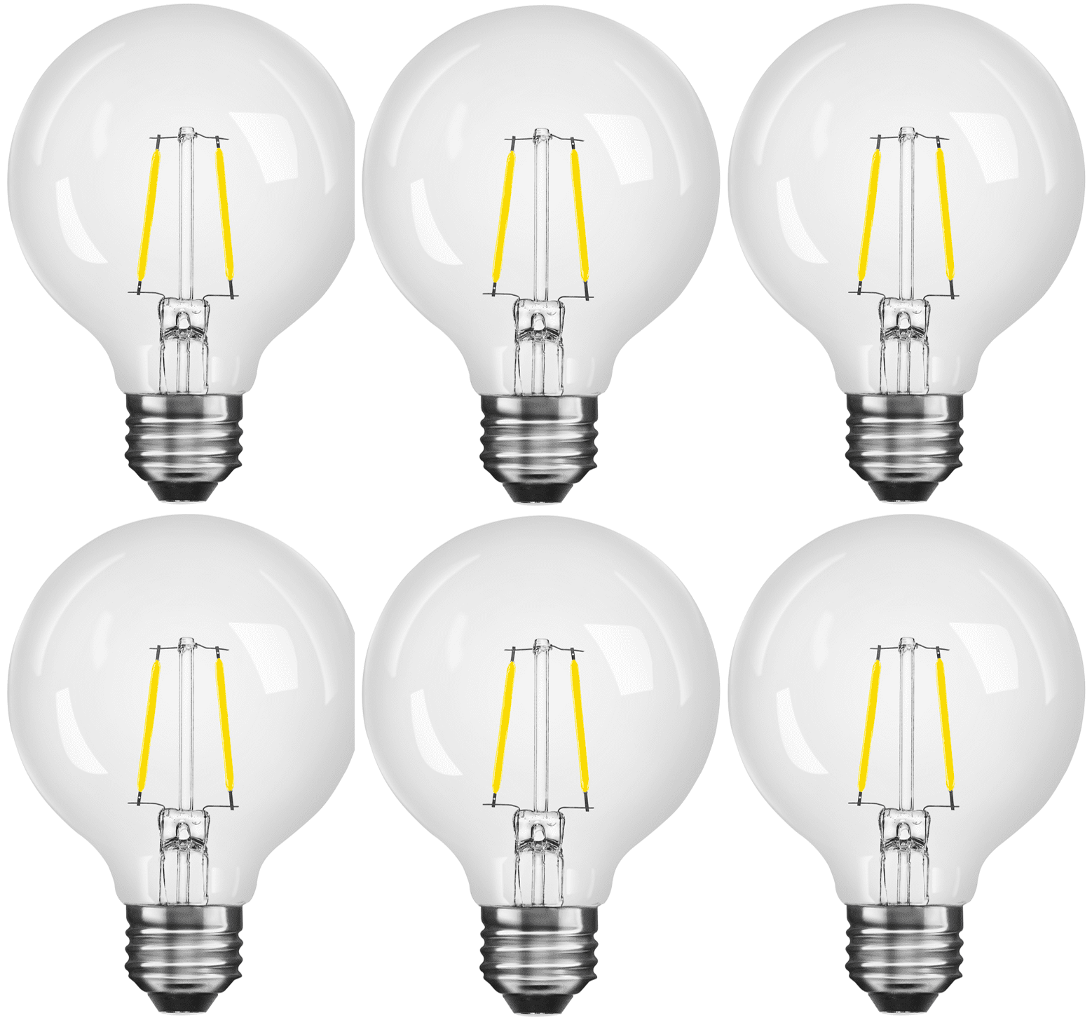 Sylvania 4.5W G25 LED Soft White Decorative Light Bulb, 40W Equivalent, 6-Pack